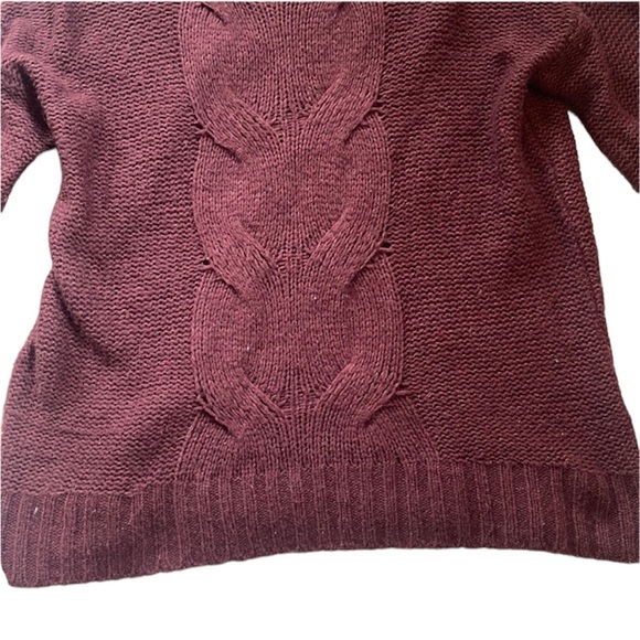 Aerie Burgundy Loose Knit Sweater - Picture 4 of 8